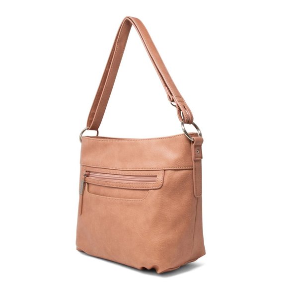 Koltov Peach Elena Convertible Hobo Bag NWT - Picture 1 of 3